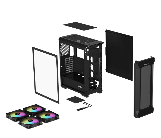 NATEC Obudowa Genesis Irid 505 z oknem, ARGB, USB 3.0 NPC-1518 - 633846 - zdjęcie 9